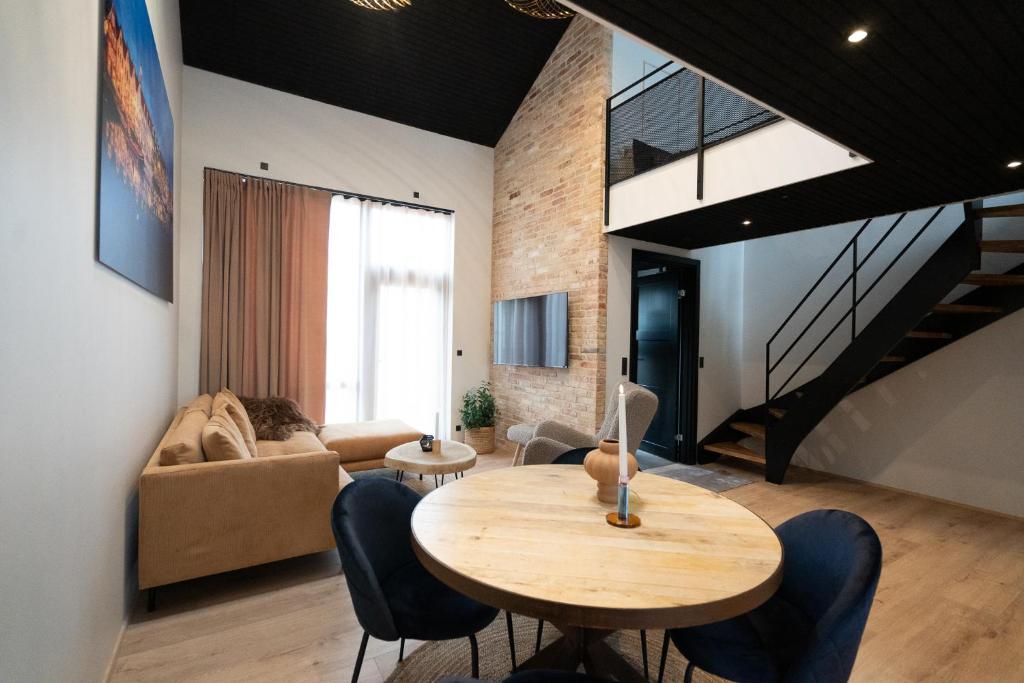 Posezení v ubytování Broncks Lonin - Luxury Apartments in the Heart of Tórshavn