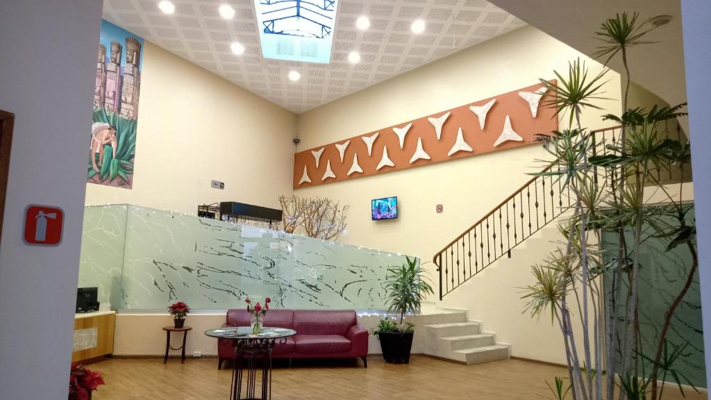 Posezení v ubytování HOTEL PLAZA PACHUCA
