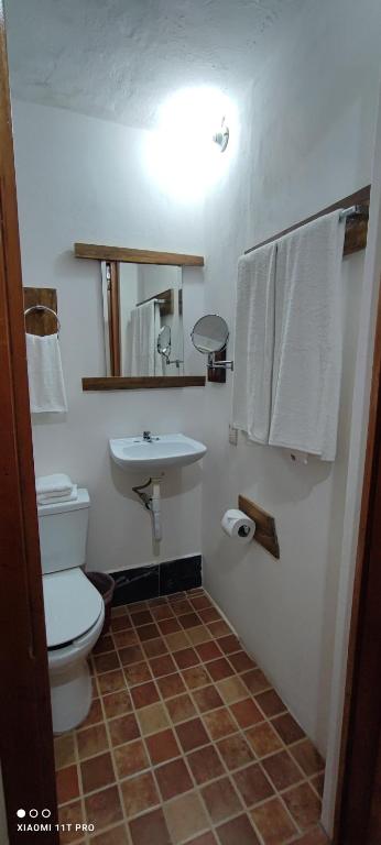Koupelna v ubytování Casa Hadassa La Cañada