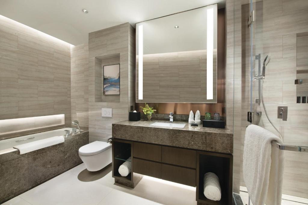 Koupelna v ubytování Oakwood Residence Foshan
