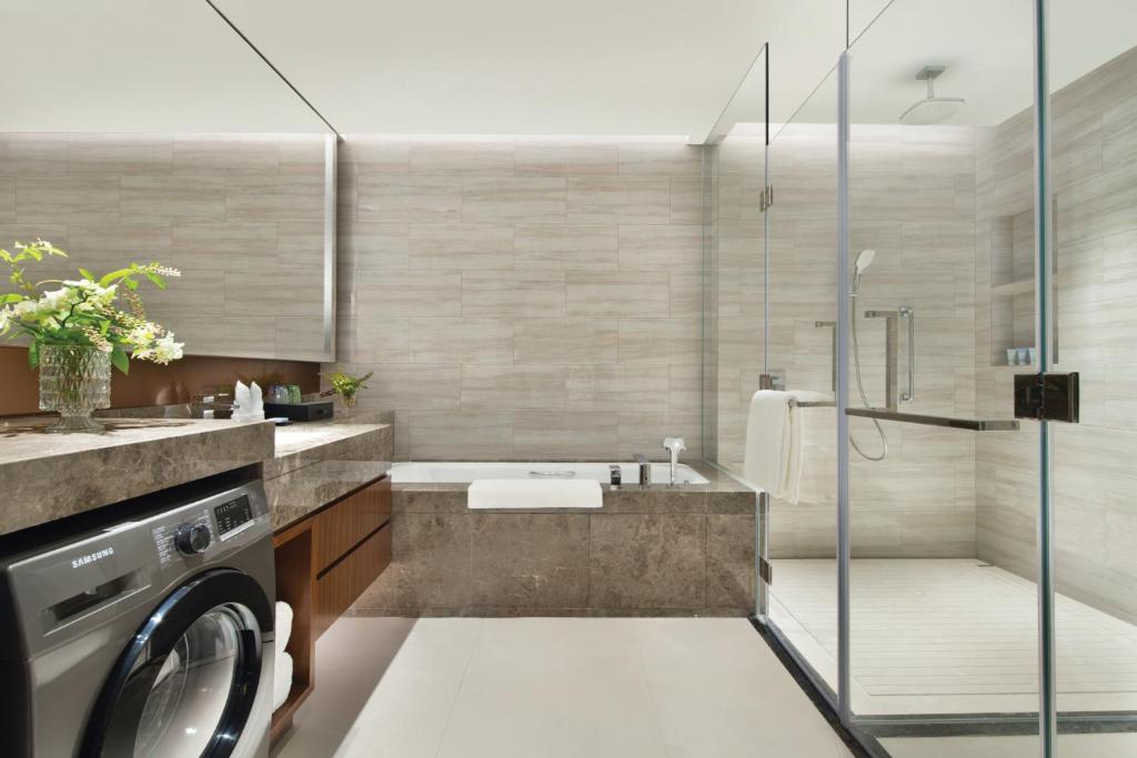 Koupelna v ubytování Oakwood Residence Foshan