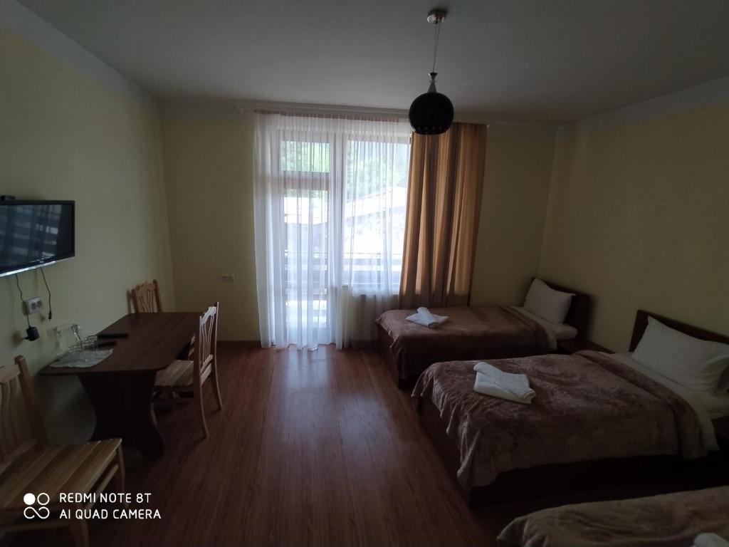 Llit o llits en una habitació de Gogichas tower