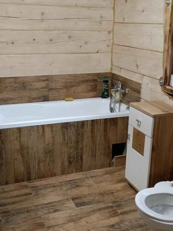 Koupelna v ubytování Chata Peťo