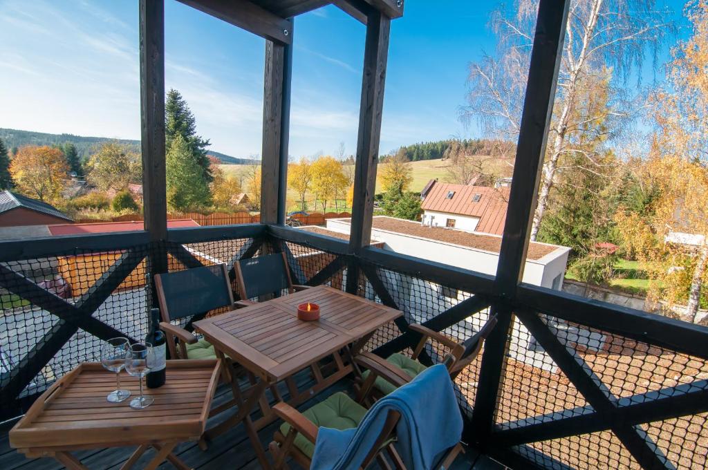 Balkón nebo terasa v ubytování Apartmán U Zlaté břízy Krušné hory - Erzgebirge