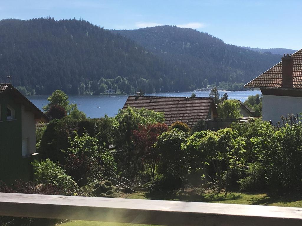 Cette maison offre une vue sur le lac. dans l'établissement Le Chalet de Juliette, à Gérardmer