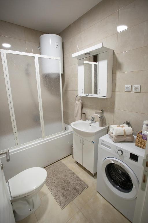 Koupelna v ubytování Apartman SUNSET