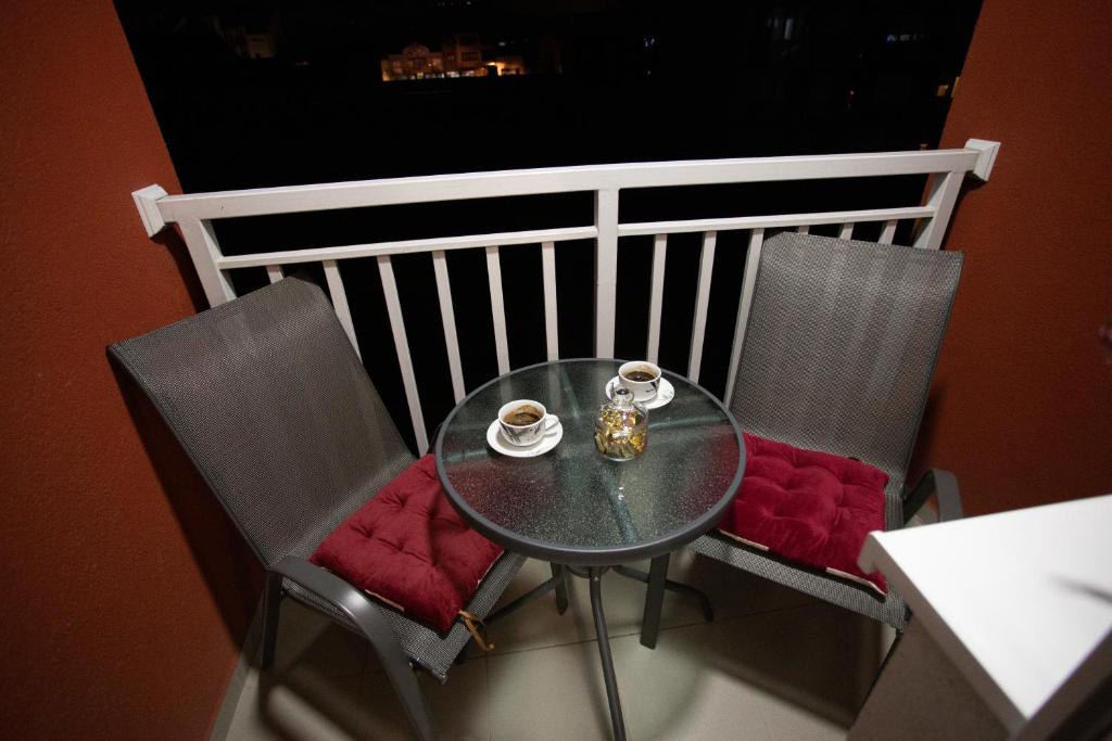Balkón nebo terasa v ubytování Apartman SUNSET
