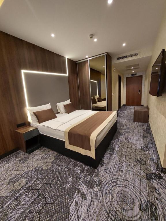 Postel nebo postele na pokoji v ubytování Spa Hotel Terme