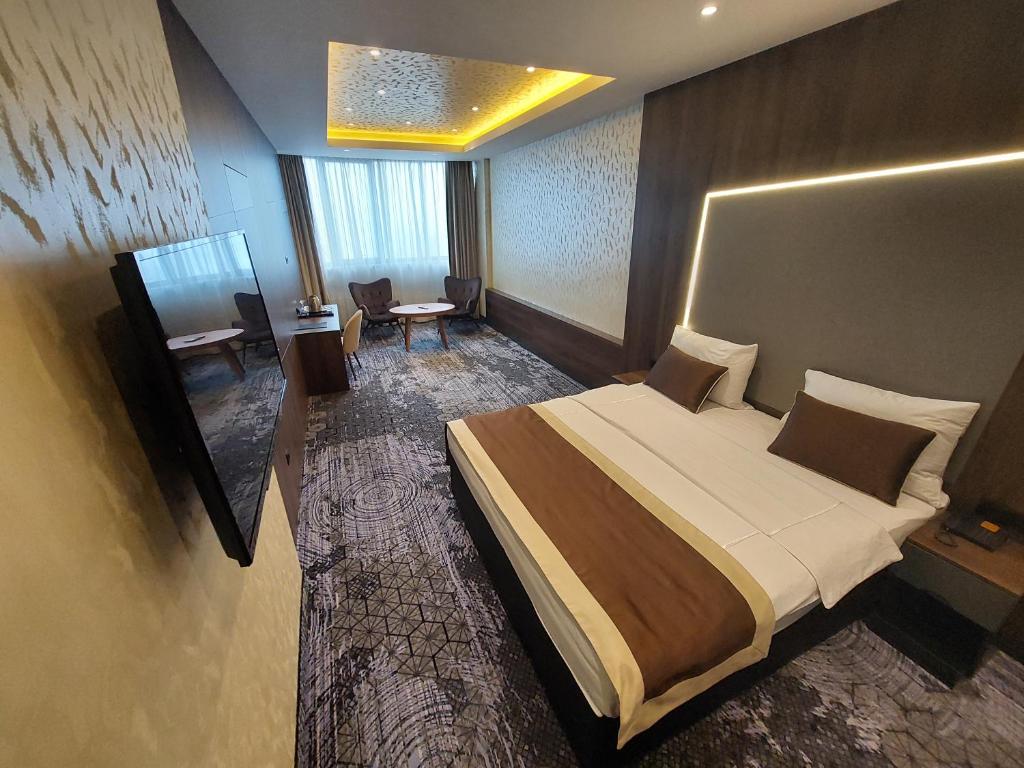 Postel nebo postele na pokoji v ubytování Spa Hotel Terme