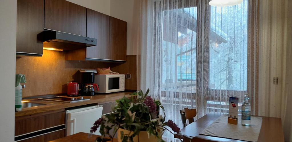 Kuchyňa alebo kuchynka v ubytovaní Ferienhof Alte Post, Apartments