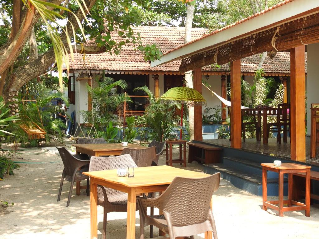 Restaurace v ubytování Alleppey Beach Garden