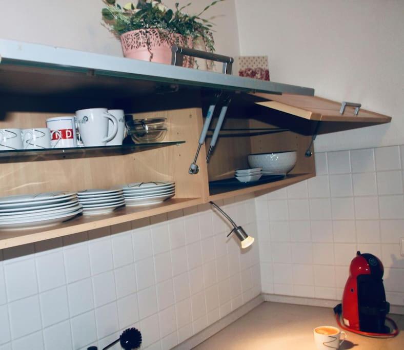 A kitchen or kitchenette at JASMINE APARTMENT - FREE PARKING - CITY CENTER - SKIBUS - TATRALANDIA 5km