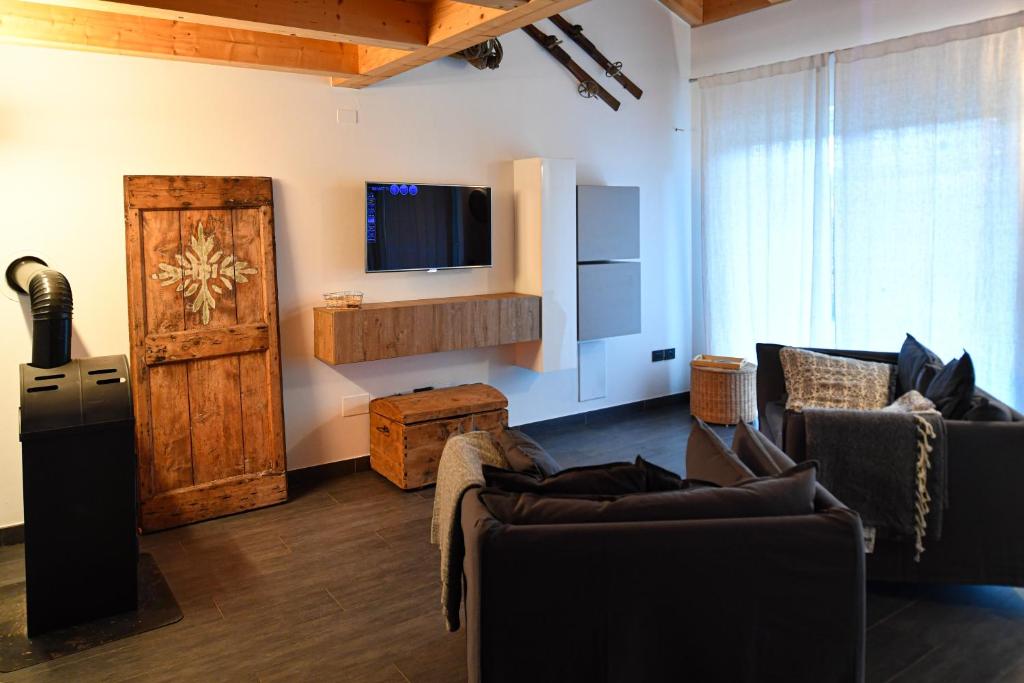Telewizja i/lub zestaw kina domowego w obiekcie Relax in Pineta