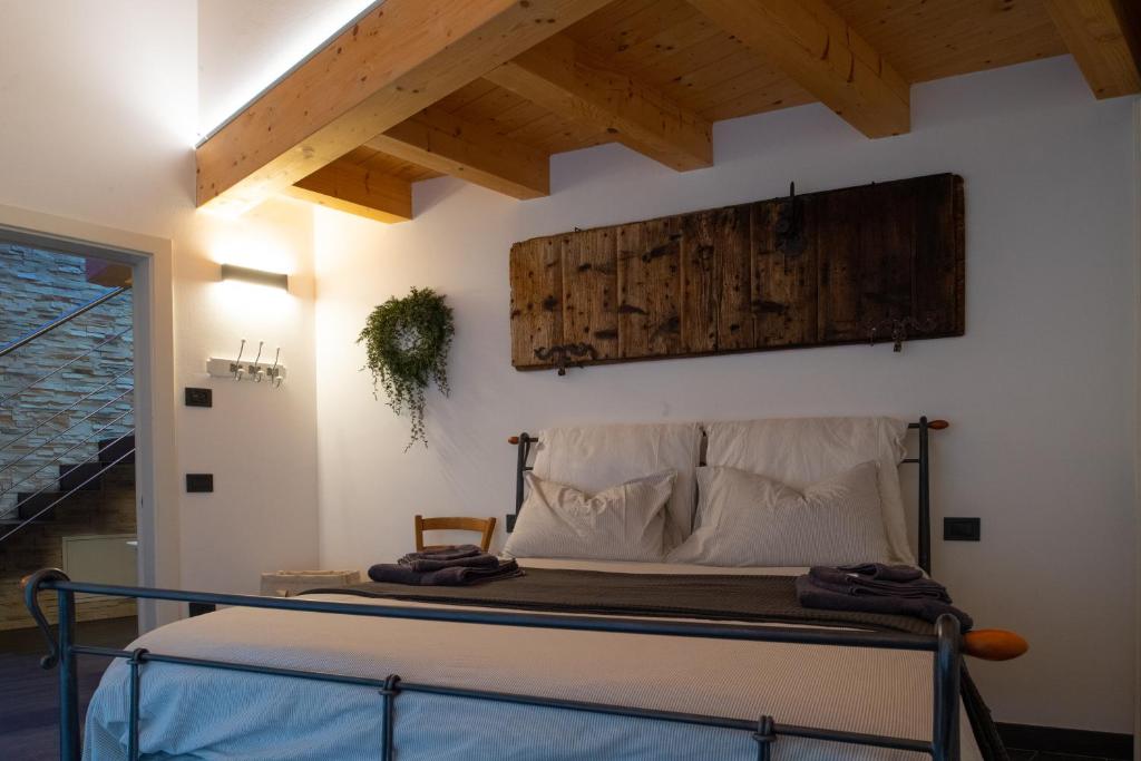 Łóżko lub łóżka w pokoju w obiekcie Relax in Pineta