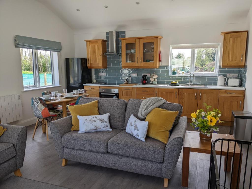 Η κουζίνα ή μικρή κουζίνα στο Woodland Lodge