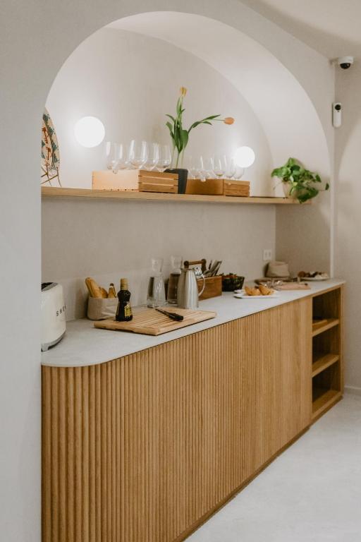 Kuchyňa alebo kuchynka v ubytovaní Hotel Petit Luxe