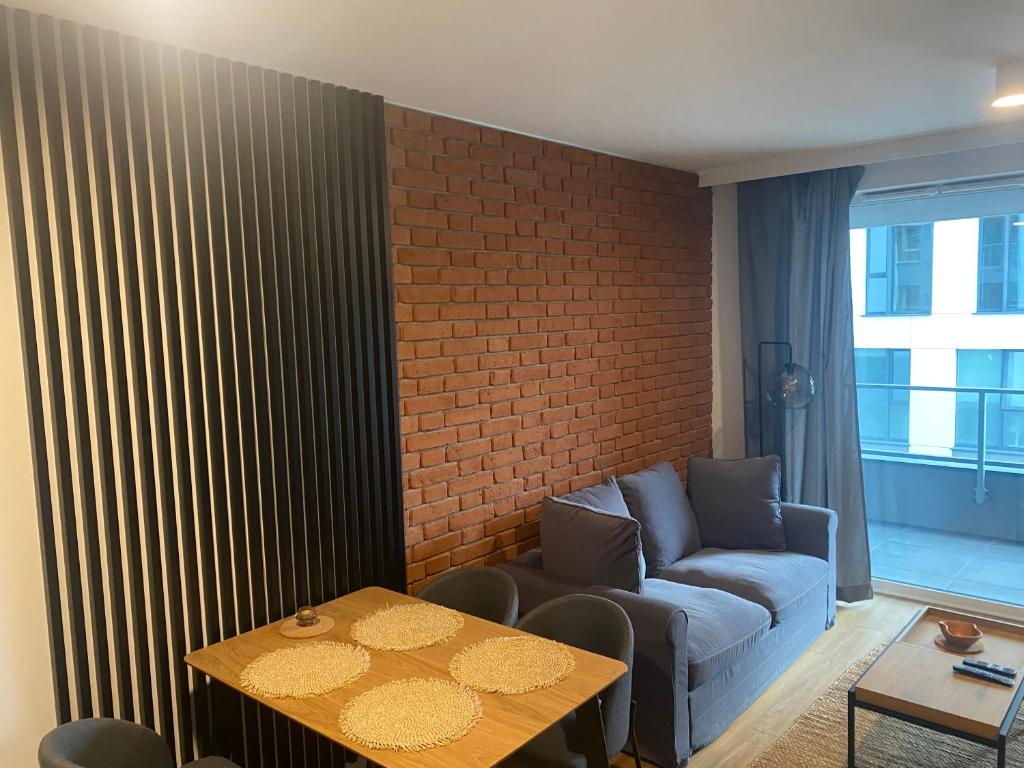 Posezení v ubytování Apartamenty BRUNO i BIANCA w Symphony Modern Tower Gdynia 2 i 3 piętro
