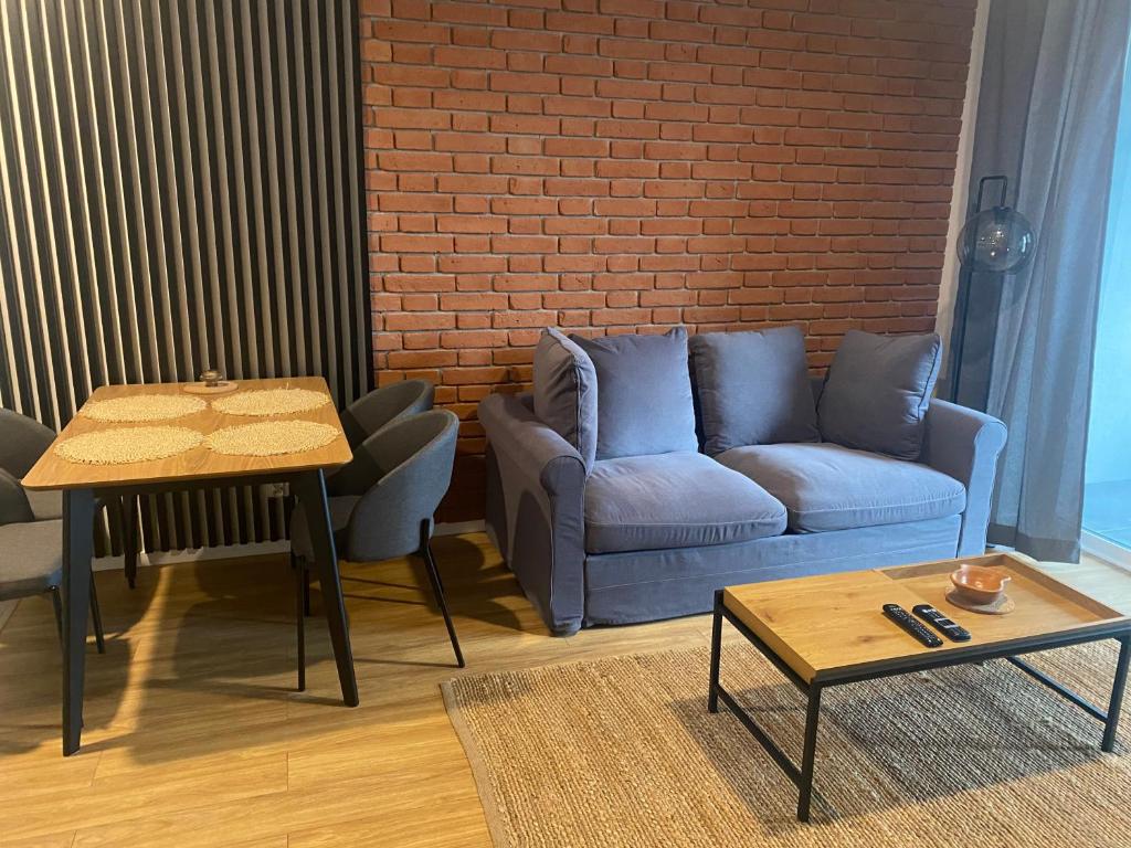 Posezení v ubytování Apartamenty BRUNO i BIANCA w Symphony Modern Tower Gdynia 2 i 3 piętro