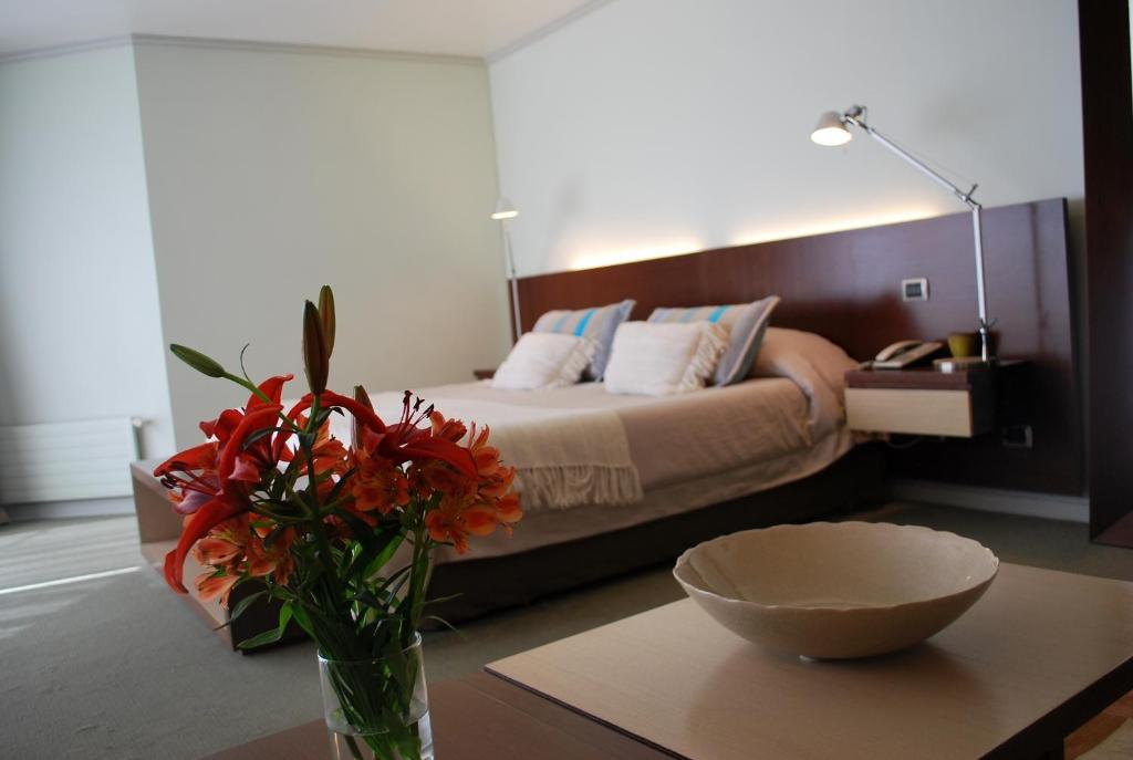 Postel nebo postele na pokoji v ubytování Hotel Costa Real