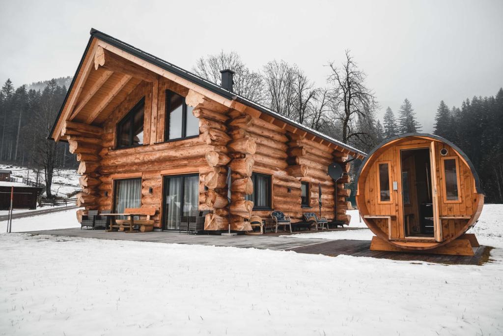 Das Blockhaus Gosau v zimě