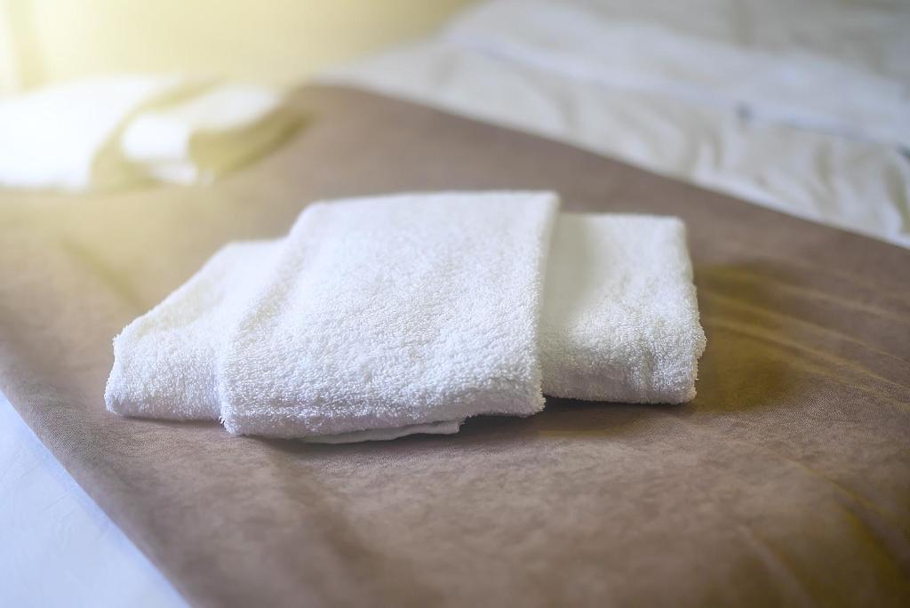 Postel nebo postele na pokoji v ubytování LALO Hotel Abastumani