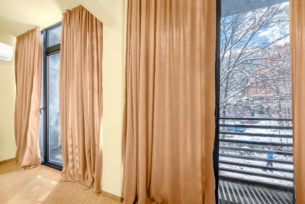 Balkón nebo terasa v ubytování LALO Hotel Abastumani