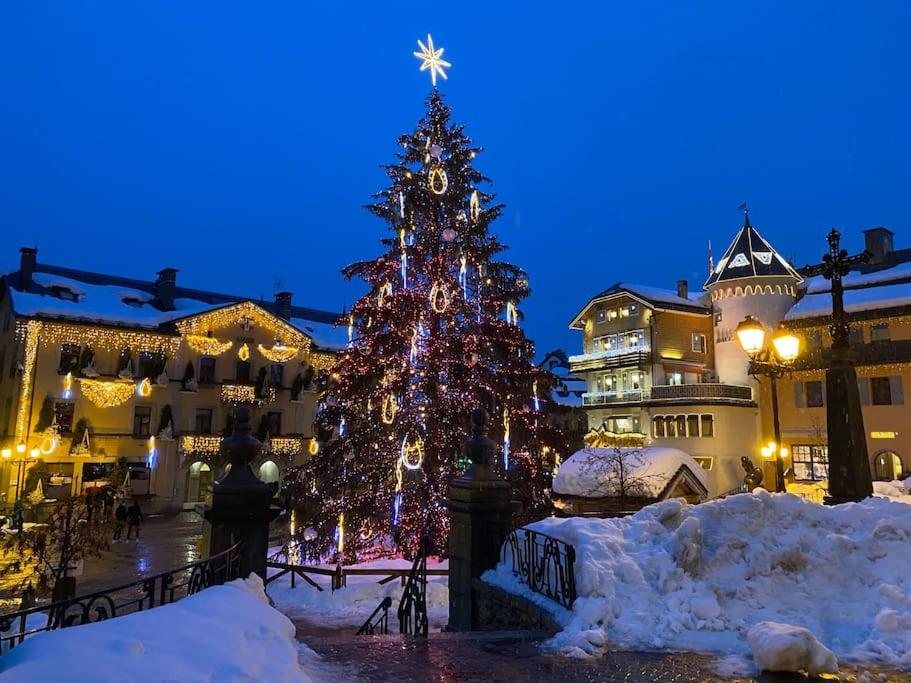 T2 de charme à Megeve vue panoramique v zime