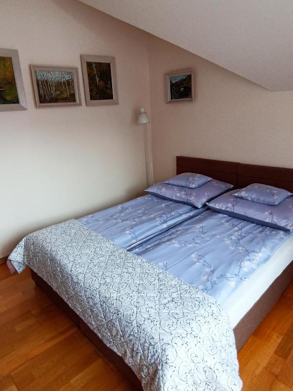 Posteľ alebo postele v izbe v ubytovaní Szarotka Pienińska