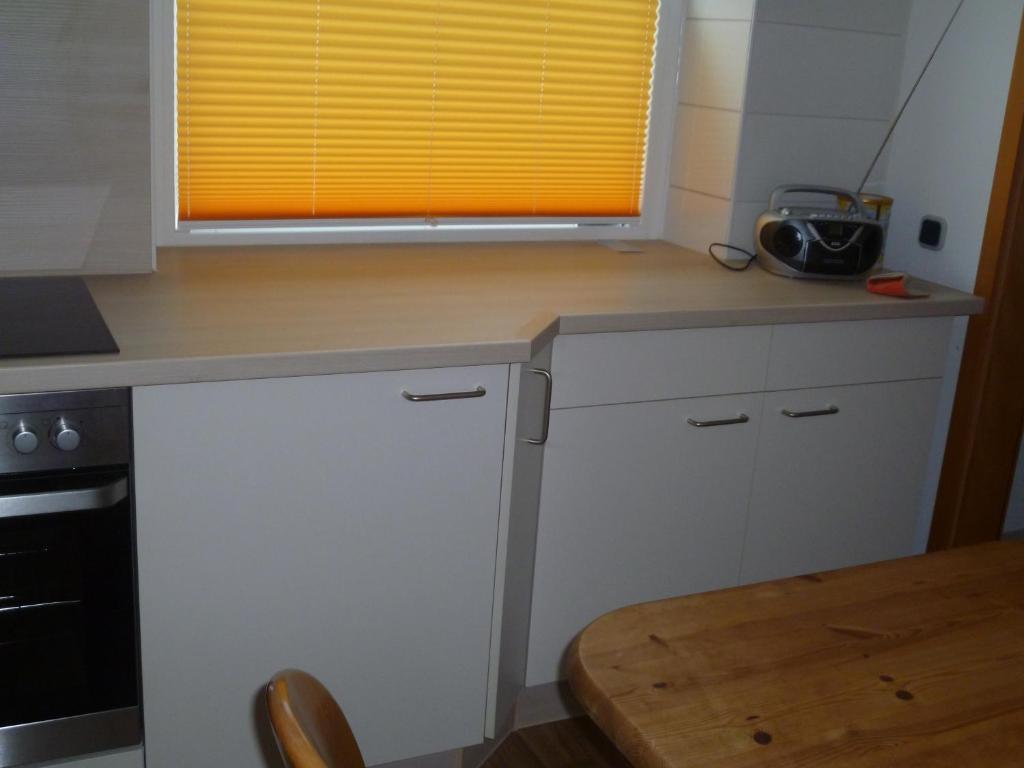 Kuchyň nebo kuchyňský kout v ubytování Haus Seestern