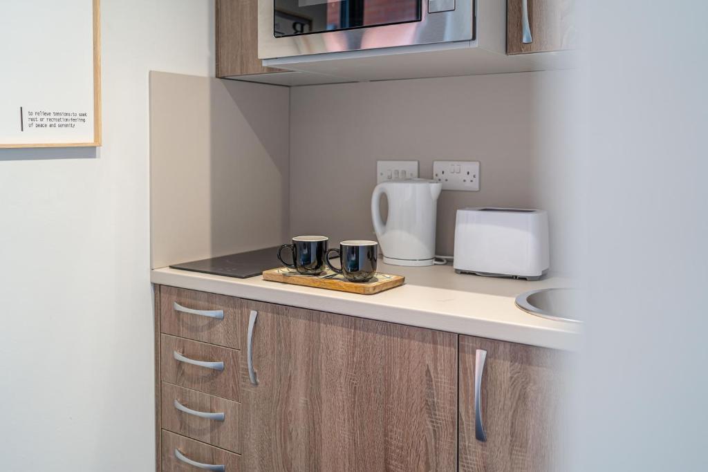 Modern Studio Apartment with Free Parking in Wolverhampton 5min walk to City Centre - Deluxe Double Studio