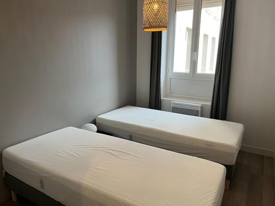 Posteľ alebo postele v izbe v ubytovaní Appt Hyper Centre Le Touquet à 50 m de la plage