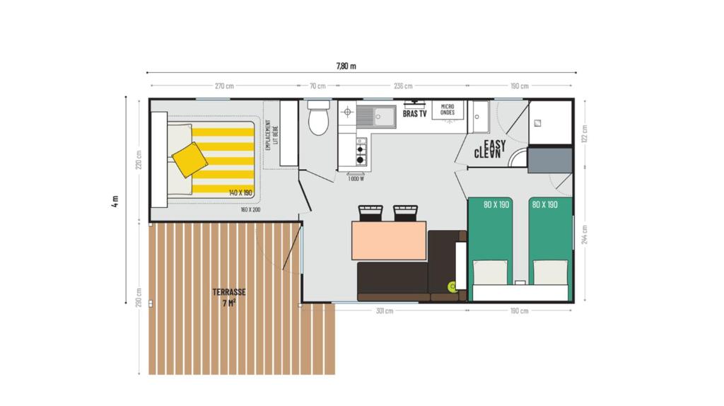Půdorys ubytování Chalet Hohllay