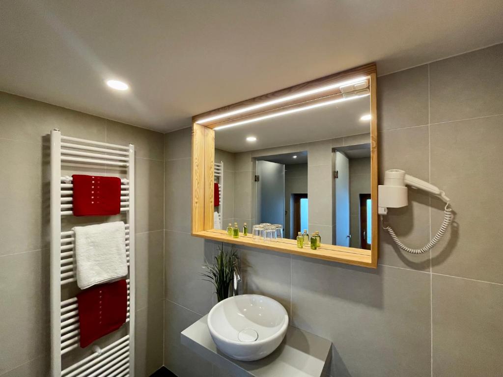Koupelna v ubytování Hotel ŠURC