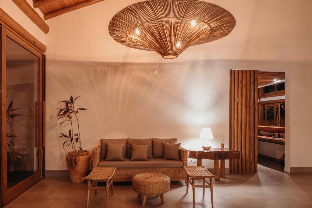 Posezení v ubytování Aysú Trancoso Boutique Hotel