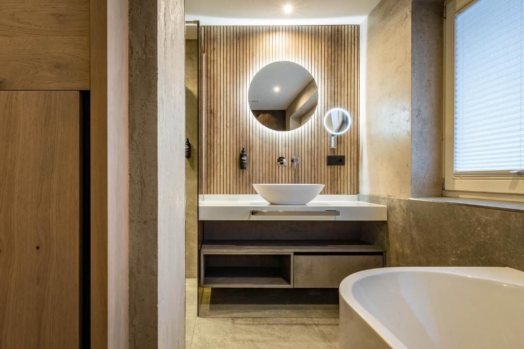 Koupelna v ubytování Hotel Gasthof Brücke