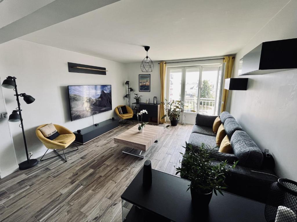 Khu vực ghế ngồi tại Appartement - Concarneau