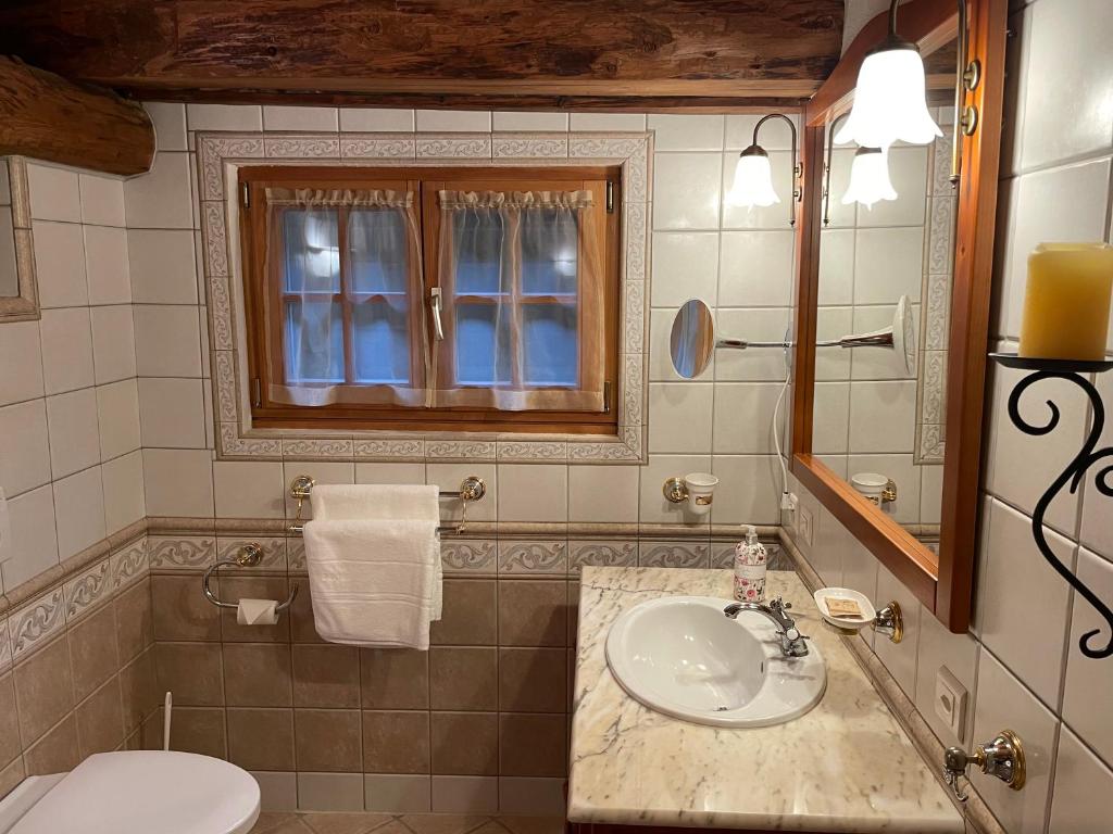 Koupelna v ubytování Chalet Rayon de Soleil Gryon Villars