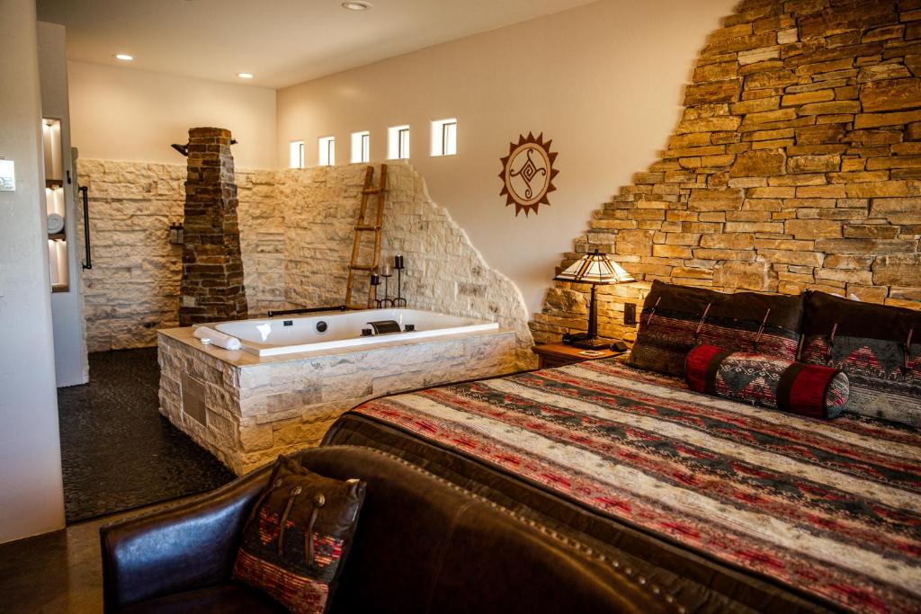 Postel nebo postele na pokoji v ubytování Origins Bed and Breakfast