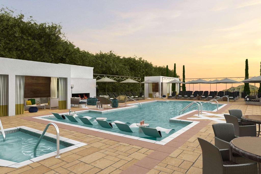 Bazén v ubytování Hotel Viata nebo v jeho okolí