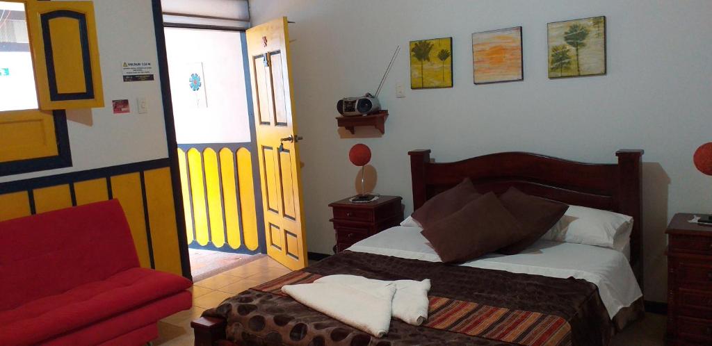 Postel nebo postele na pokoji v ubytování Finca Cardonales