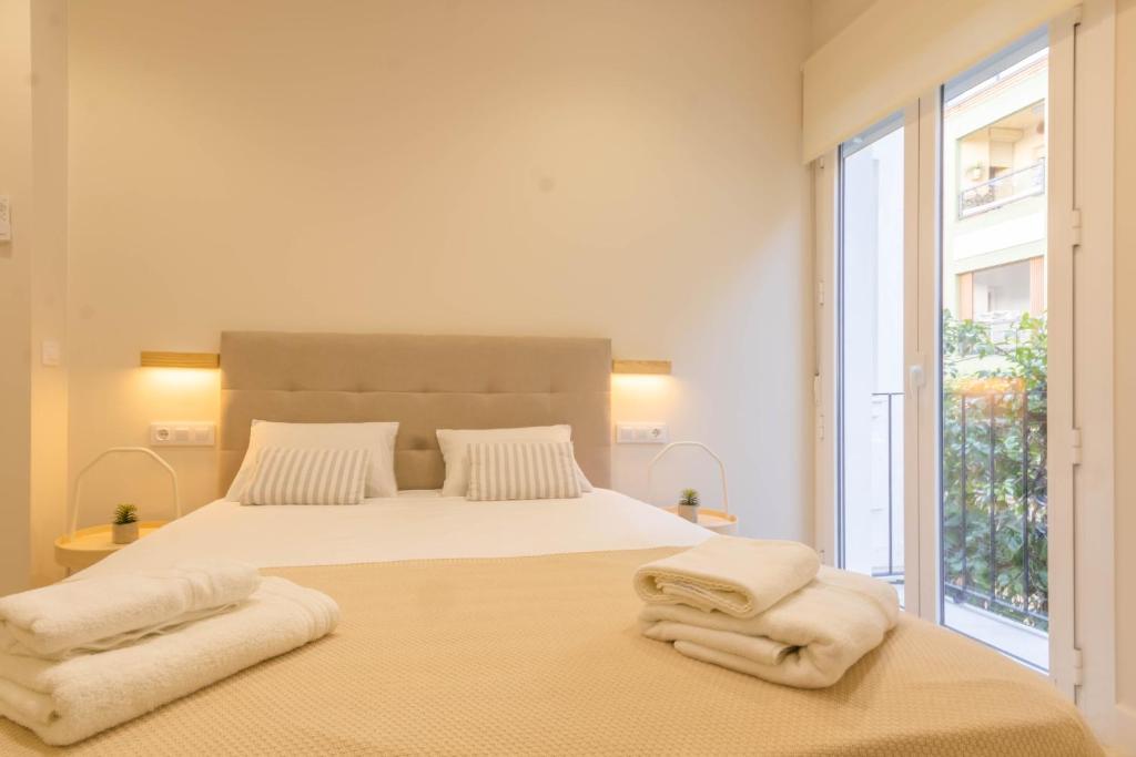 Posteľ alebo postele v izbe v ubytovaní Apartamento Anita's Place Cordoba
