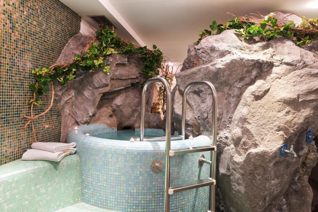 Koupelna v ubytování Hotel Klotz