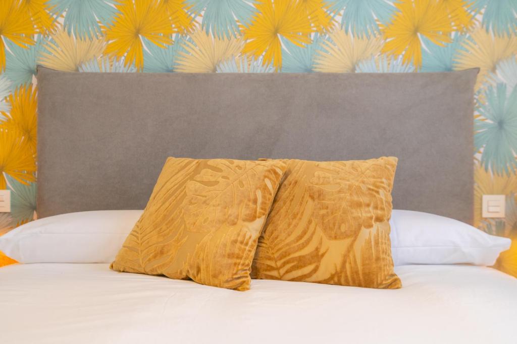 Postel nebo postele na pokoji v ubytování Princesas Flat, Luxury Apartament near beach&metro Free Parking