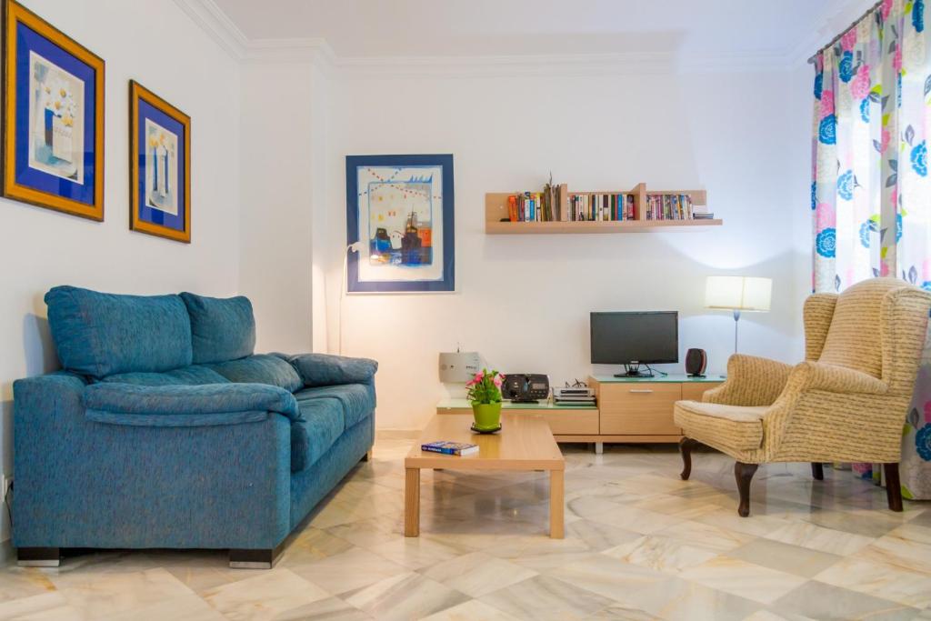 Televízia a/alebo spoločenská miestnosť v ubytovaní Stella Maris B3 BA Nerja