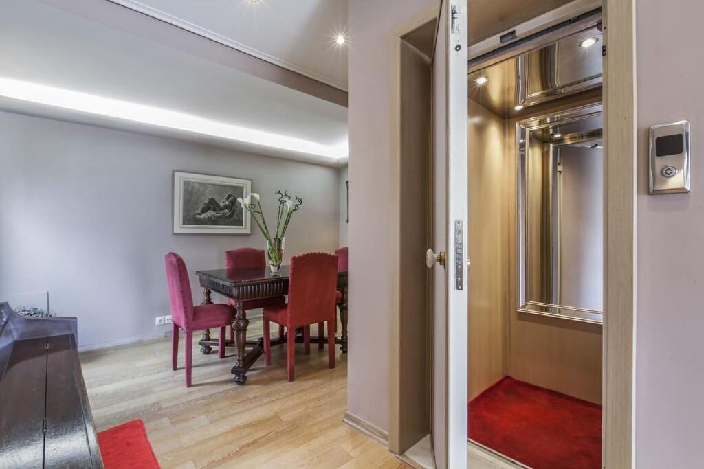 A seating area at Luxury Acropolis View Duplex Penthouse in Thiseio 155m2