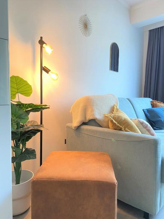 Posezení v ubytování Studio Delfien