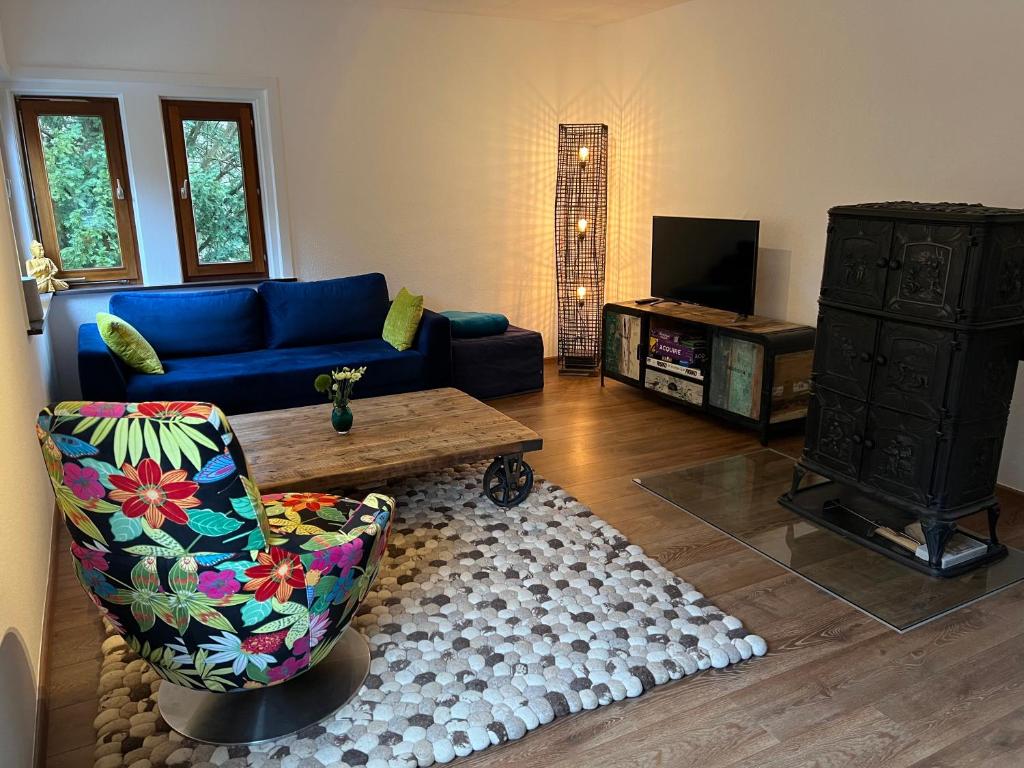 Posezení v ubytování Waldseele Appartement