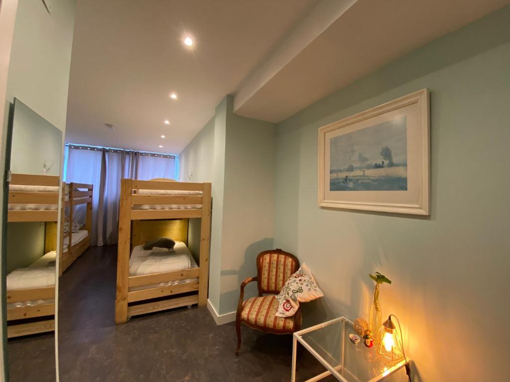 Postel nebo postele na pokoji v ubytování Balea Hostel