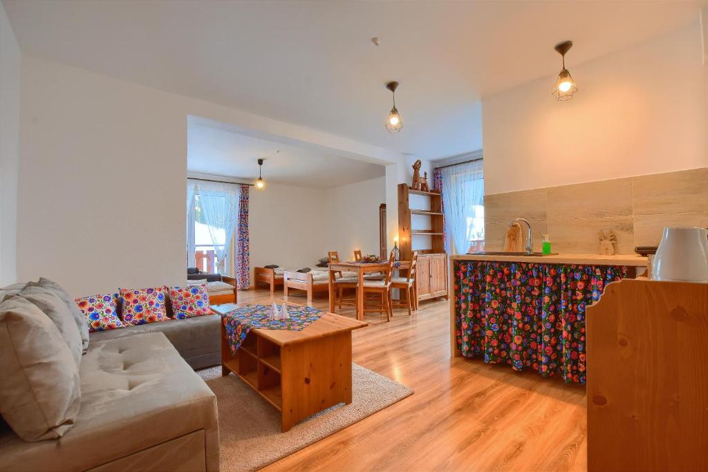Posezení v ubytování Apartamenty Soszów