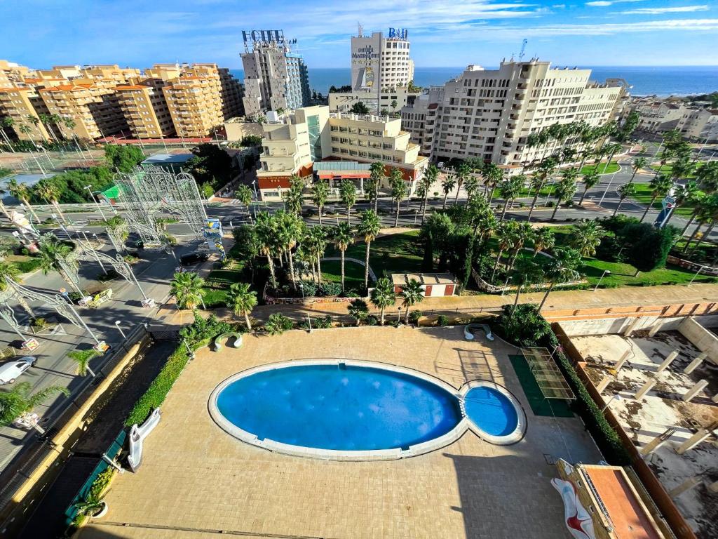 Nespecifikovaný výhled na destinaci Oropesa del Mar nebo výhled na město při pohledu z apartmánu